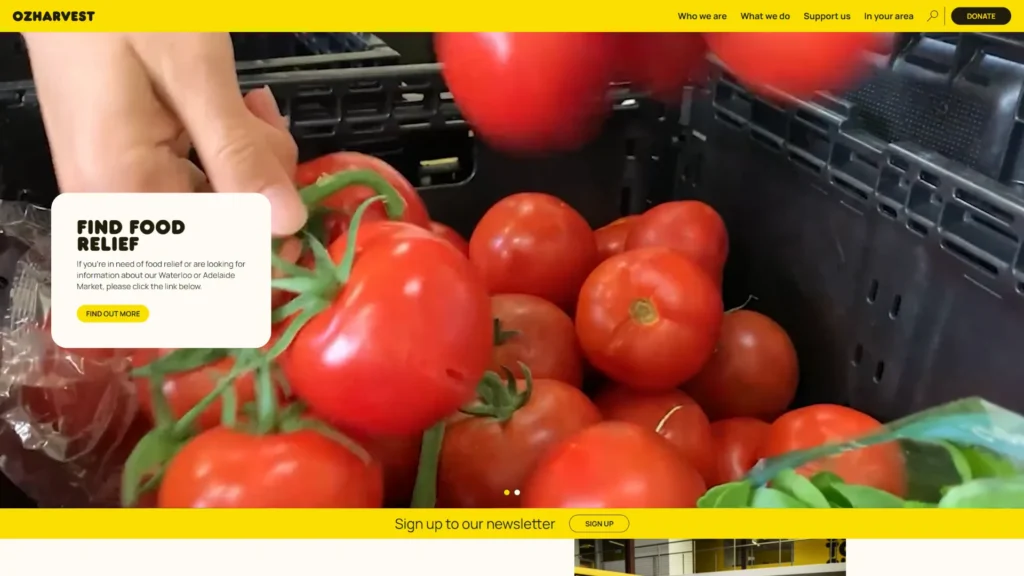 OzHarvest website