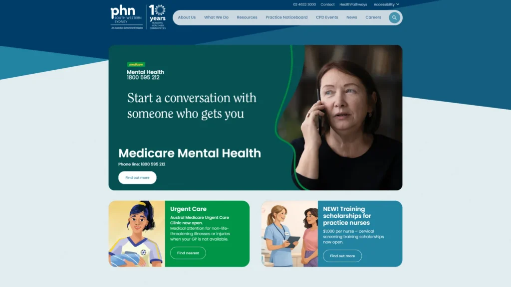SWS PHN website