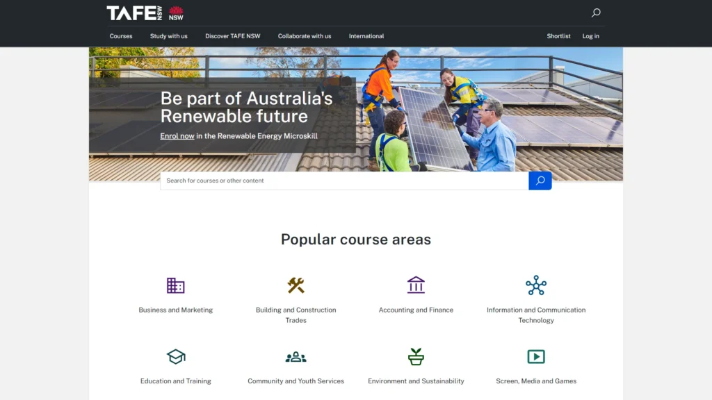 TAFE NSW website