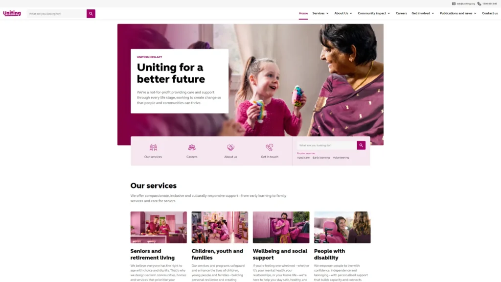 Uniting website