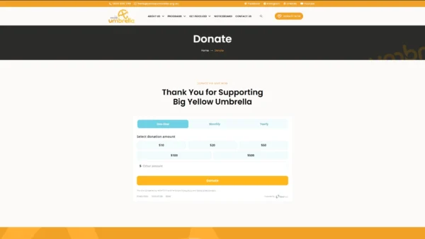 Donate online via the GiveNow platform